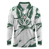 Custom Algeria 2026 World Football Long Sleeve Polo Shirt Les Fennecs Come On