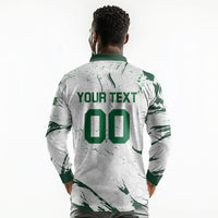 Custom Algeria 2026 World Football Long Sleeve Polo Shirt Les Fennecs Come On