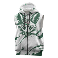 Custom Algeria 2026 World Football Sleeveless Zip Hoodie Les Fennecs Come On