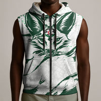 Custom Algeria 2026 World Football Sleeveless Zip Hoodie Les Fennecs Come On