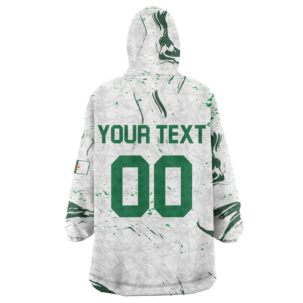 Custom Algeria 2026 World Football Wearable Blanket Hoodie Les Fennecs Come On