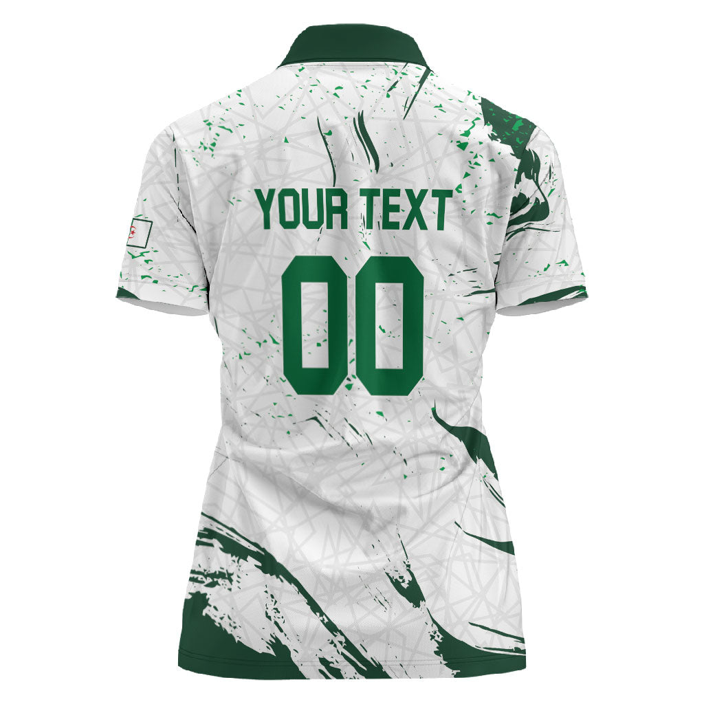 Custom Algeria 2026 World Football Women Polo Shirt Les Fennecs Come On