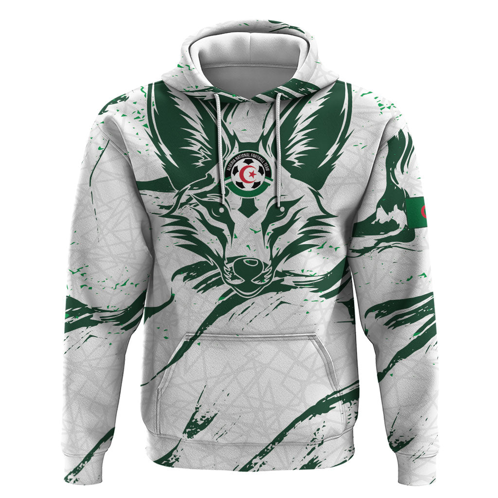 Custom Algeria 2026 World Football Zip Hoodie Les Fennecs Come On