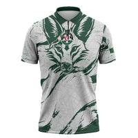 Custom Algeria 2026 World Football Zipper Polo Shirt Les Fennecs Come On
