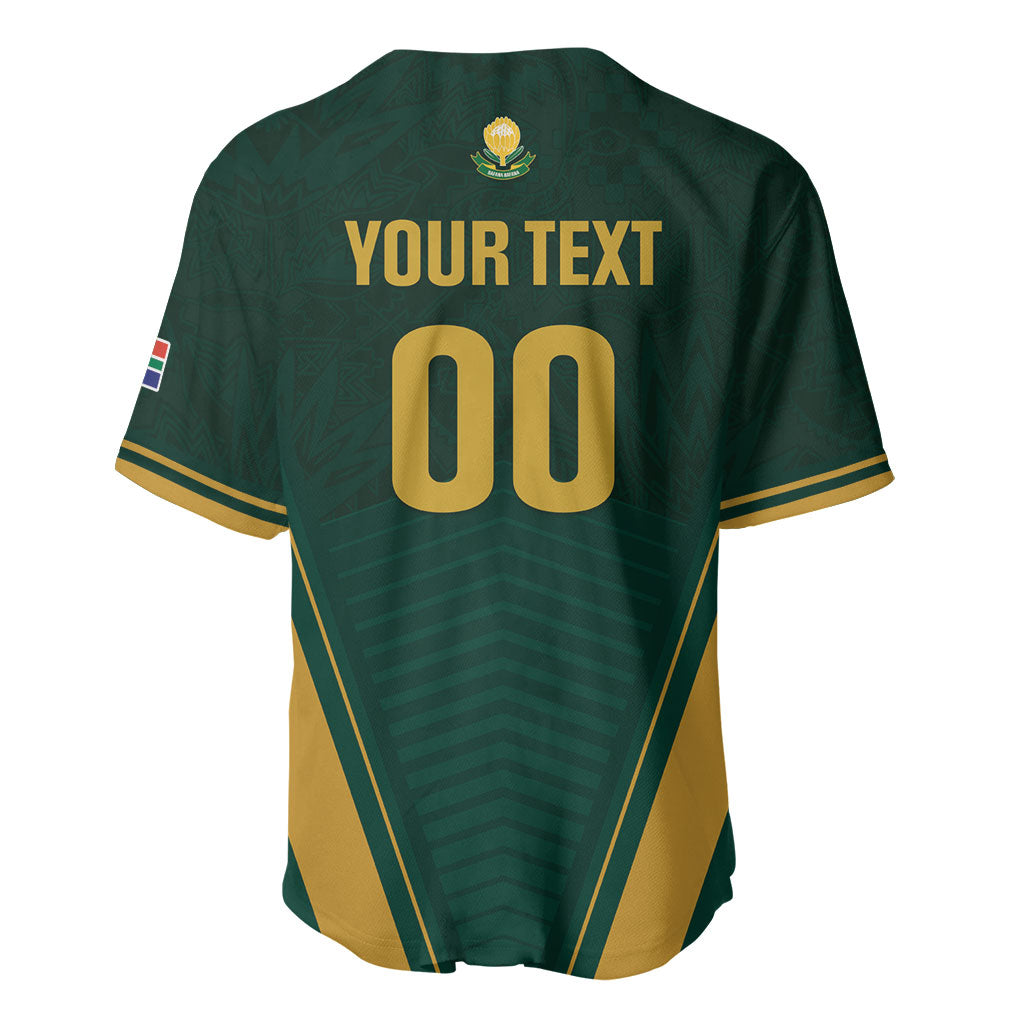 Custom South Africa 2026 World Football Baseball Jersey Bafana Bafana Woza