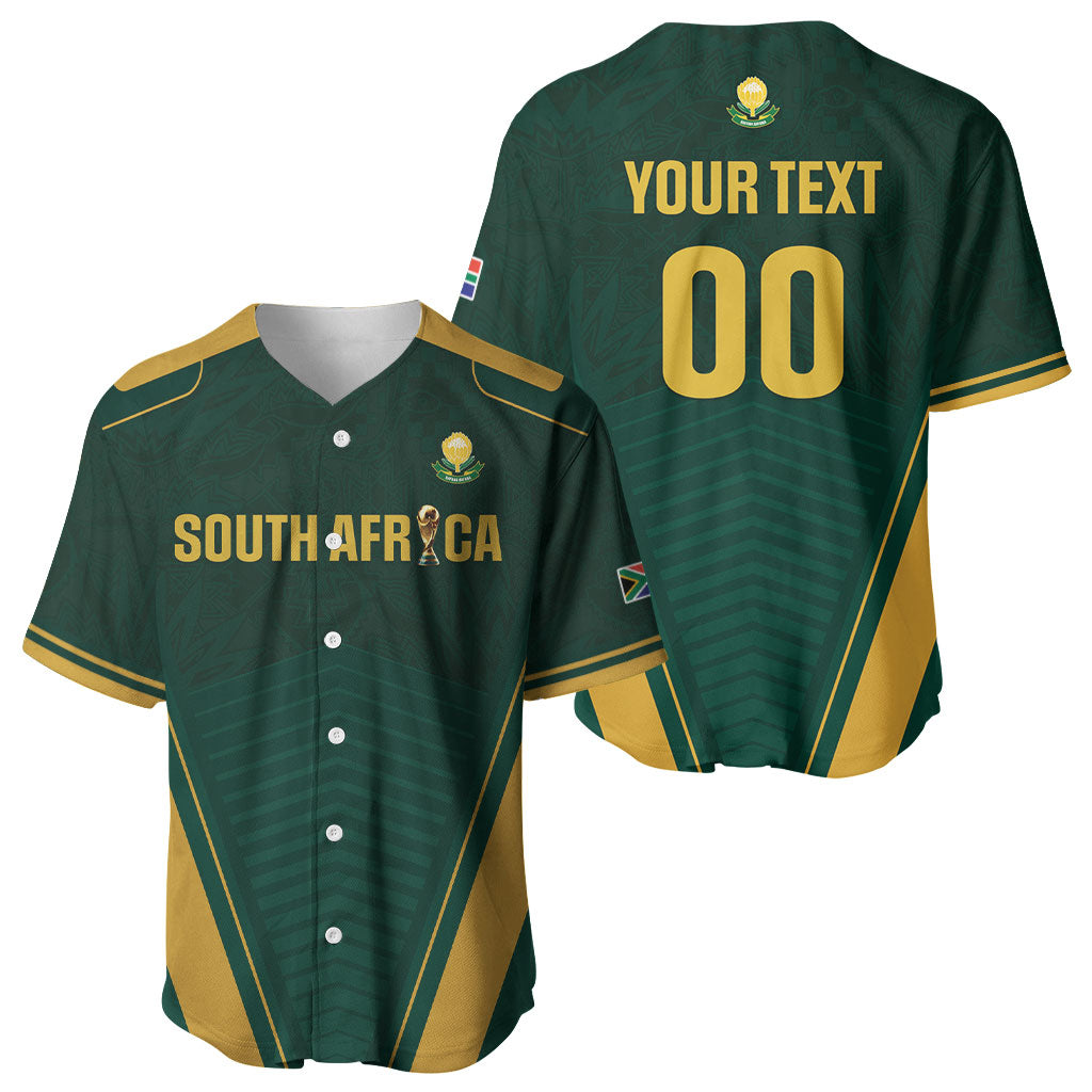 Custom South Africa 2026 World Football Baseball Jersey Bafana Bafana Woza
