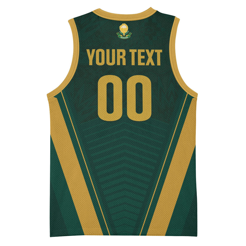 Custom South Africa 2026 World Football Basketball Jersey Bafana Bafana Woza