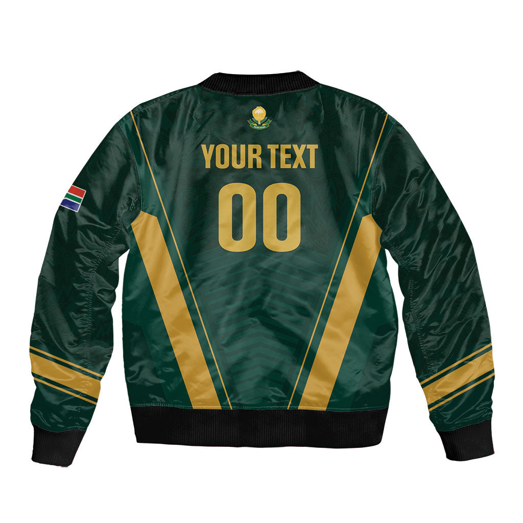 Custom South Africa 2026 World Football Bomber Jacket Bafana Bafana Woza