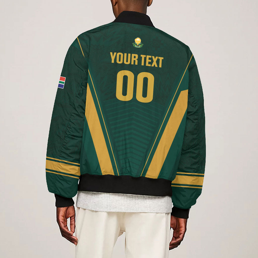Custom South Africa 2026 World Football Bomber Jacket Bafana Bafana Woza