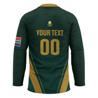 Custom South Africa 2026 World Football Hockey Jersey Bafana Bafana Woza