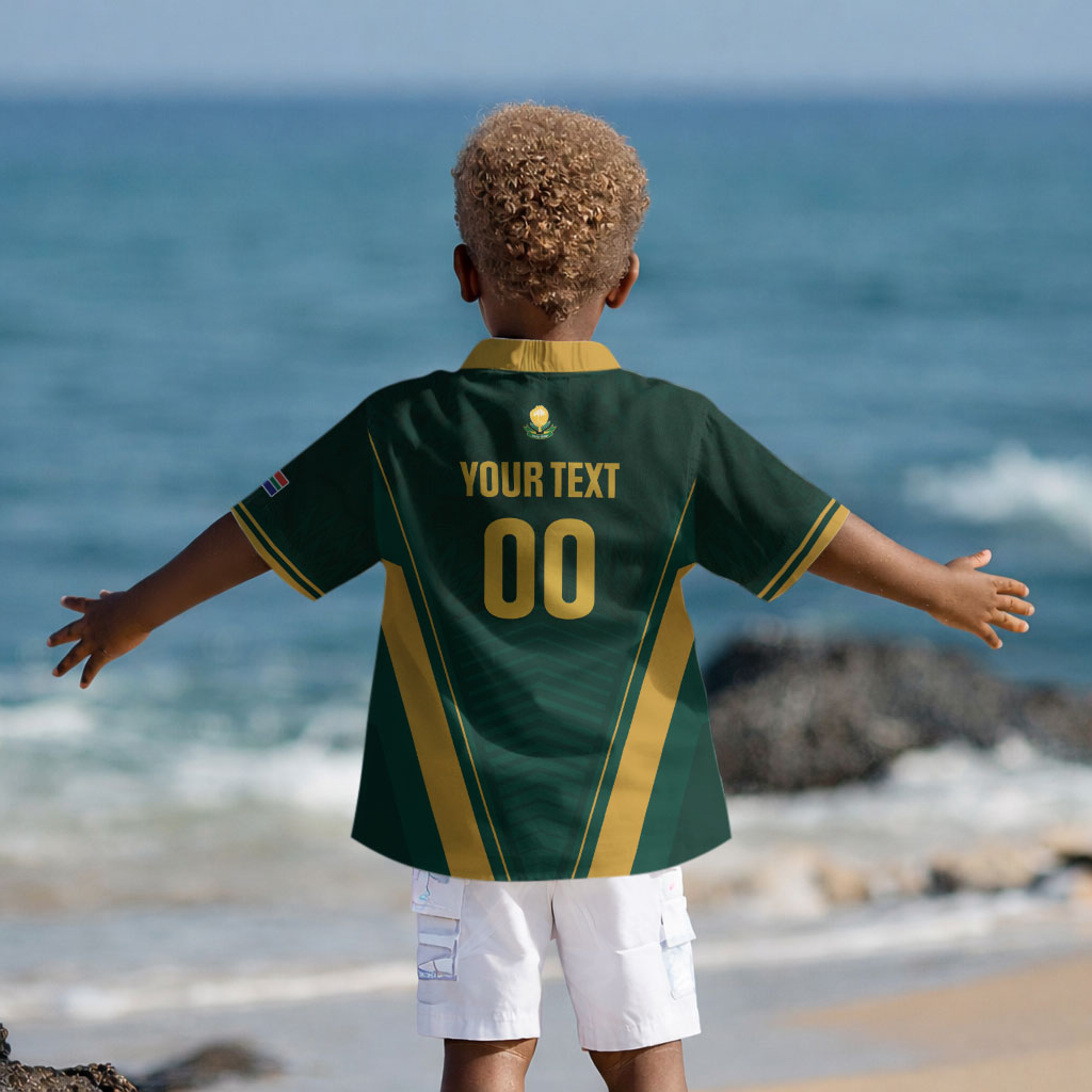 Custom South Africa 2026 World Football Kid Hawaiian Shirt Bafana Bafana Woza LT01