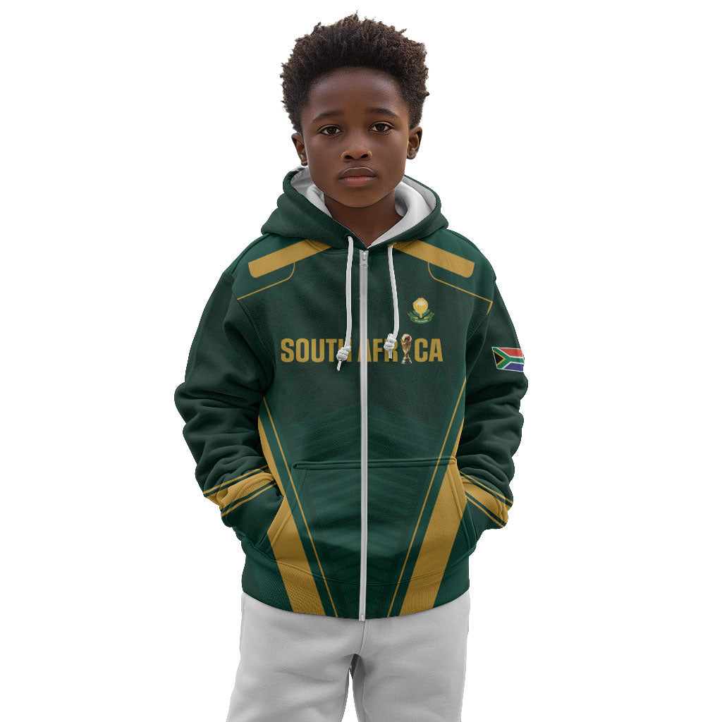 Custom South Africa 2026 World Football Kid Hoodie Bafana Bafana Woza