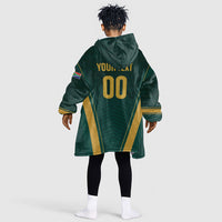 Custom South Africa 2026 World Football Kid Wearable Blanket Hoodie Bafana Bafana Woza
