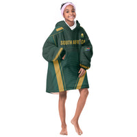 Custom South Africa 2026 World Football Kid Wearable Blanket Hoodie Bafana Bafana Woza