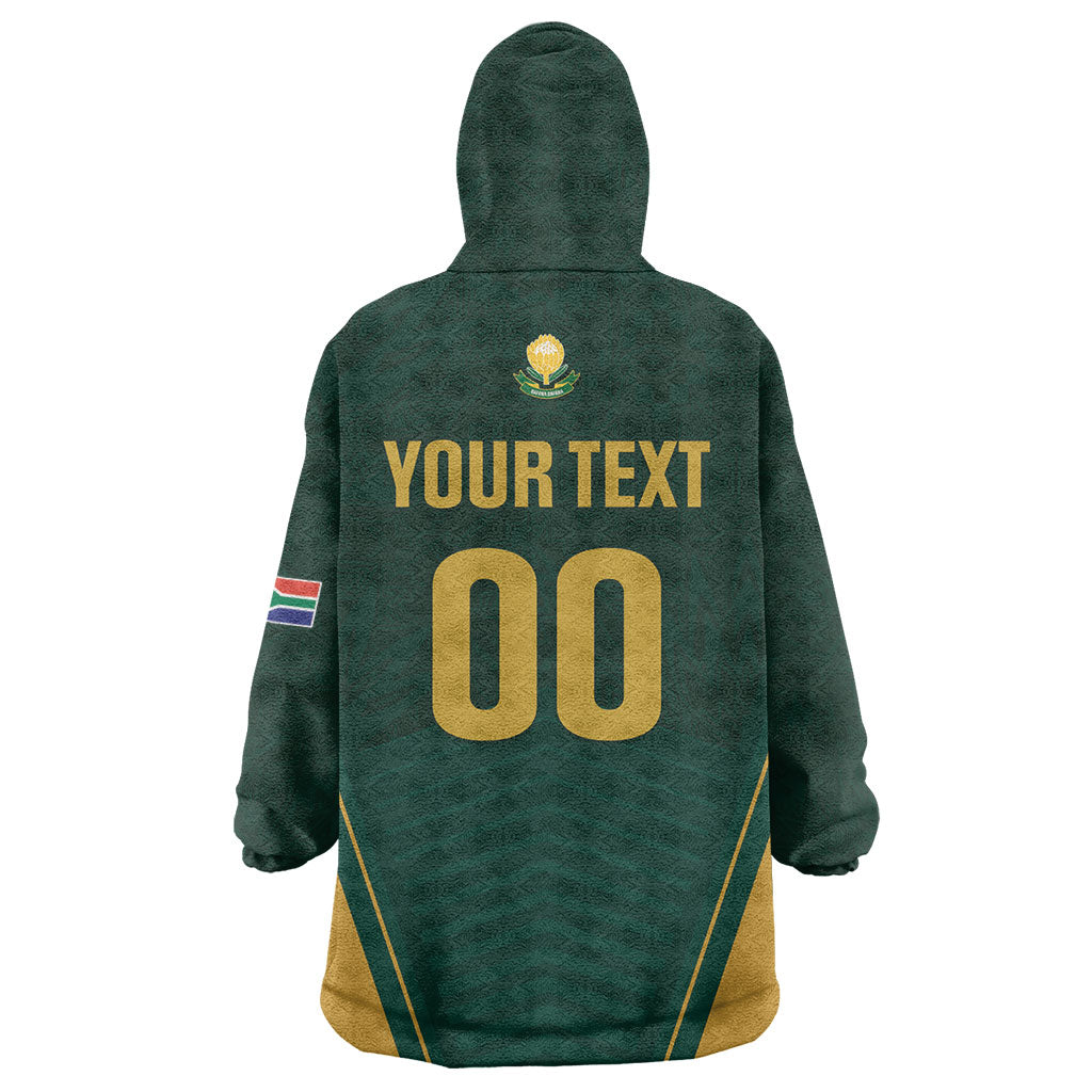 Custom South Africa 2026 World Football Kid Wearable Blanket Hoodie Bafana Bafana Woza