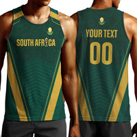 Custom South Africa 2026 World Football Men Tank Top Bafana Bafana Woza
