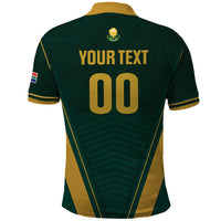Custom South Africa 2026 World Football Polo Shirt Bafana Bafana Woza