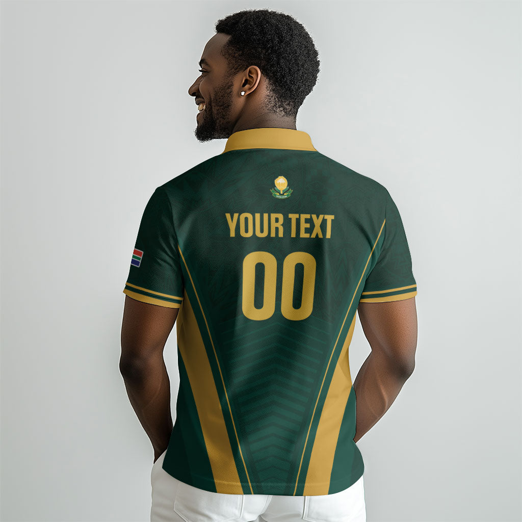 Custom South Africa 2026 World Football Polo Shirt Bafana Bafana Woza LT01