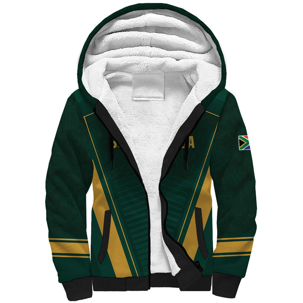 Custom South Africa 2026 World Football Sherpa Hoodie Bafana Bafana Woza