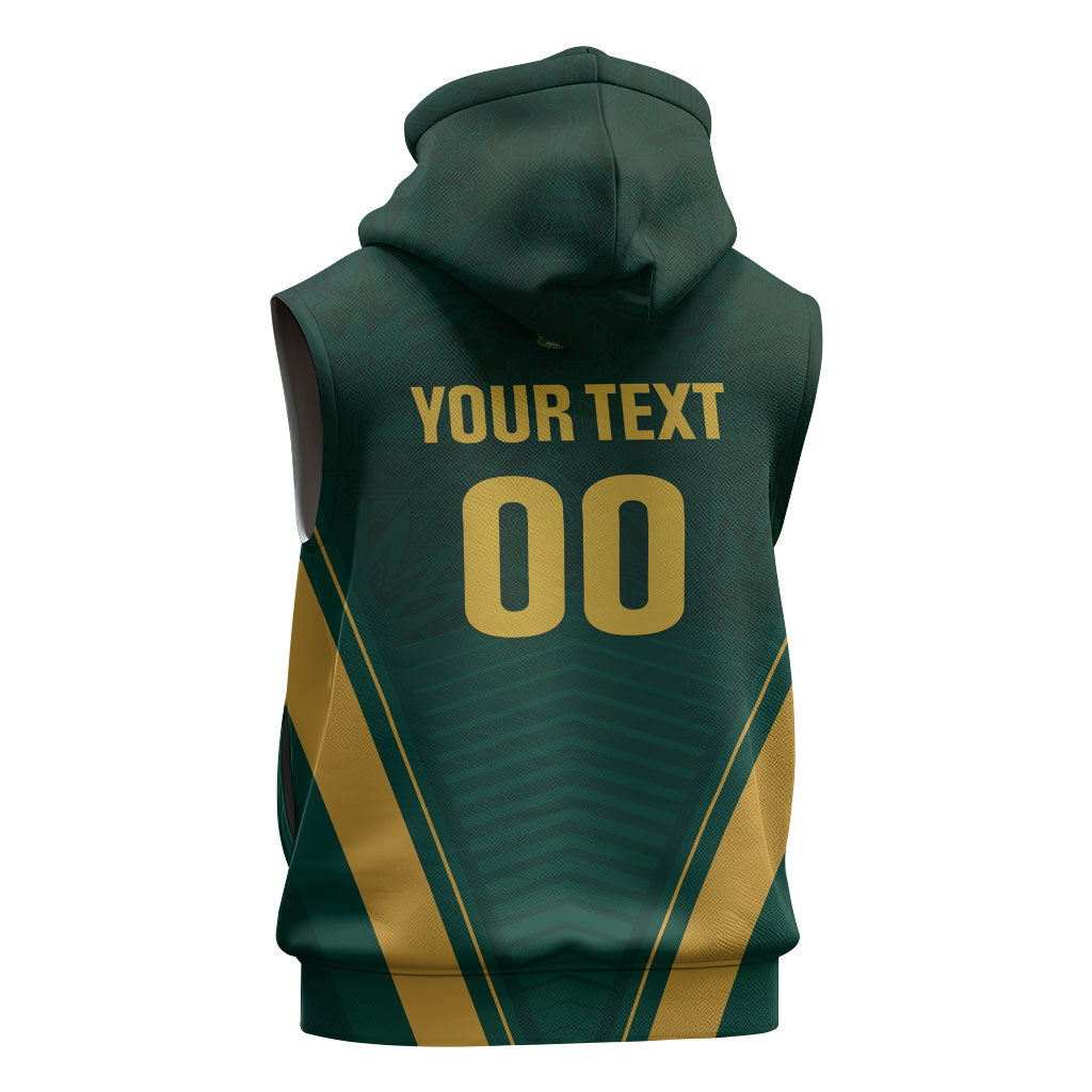 Custom South Africa 2026 World Football Sleeveless Hoodie Bafana Bafana Woza