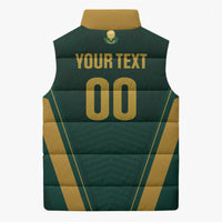 Custom South Africa 2026 World Football Sleeveless Puffer Jacket Bafana Bafana Woza