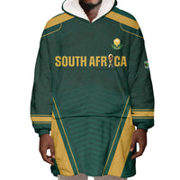 Custom South Africa 2026 World Football Wearable Blanket Hoodie Bafana Bafana Woza