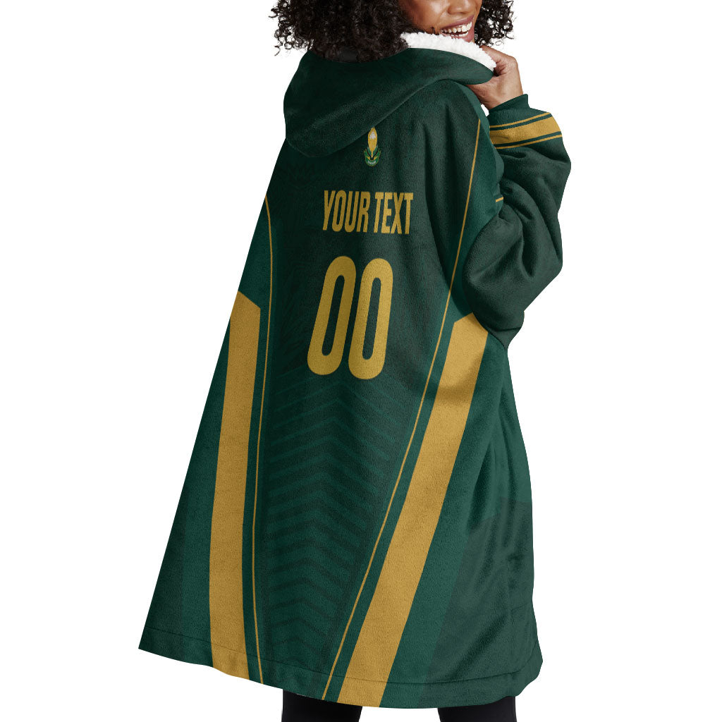 Custom South Africa 2026 World Football Wearable Blanket Hoodie Bafana Bafana Woza