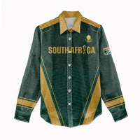 Custom South Africa 2026 World Football Women Casual Shirt Bafana Bafana Woza