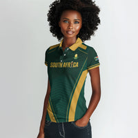 Custom South Africa 2026 World Football Women Polo Shirt Bafana Bafana Woza