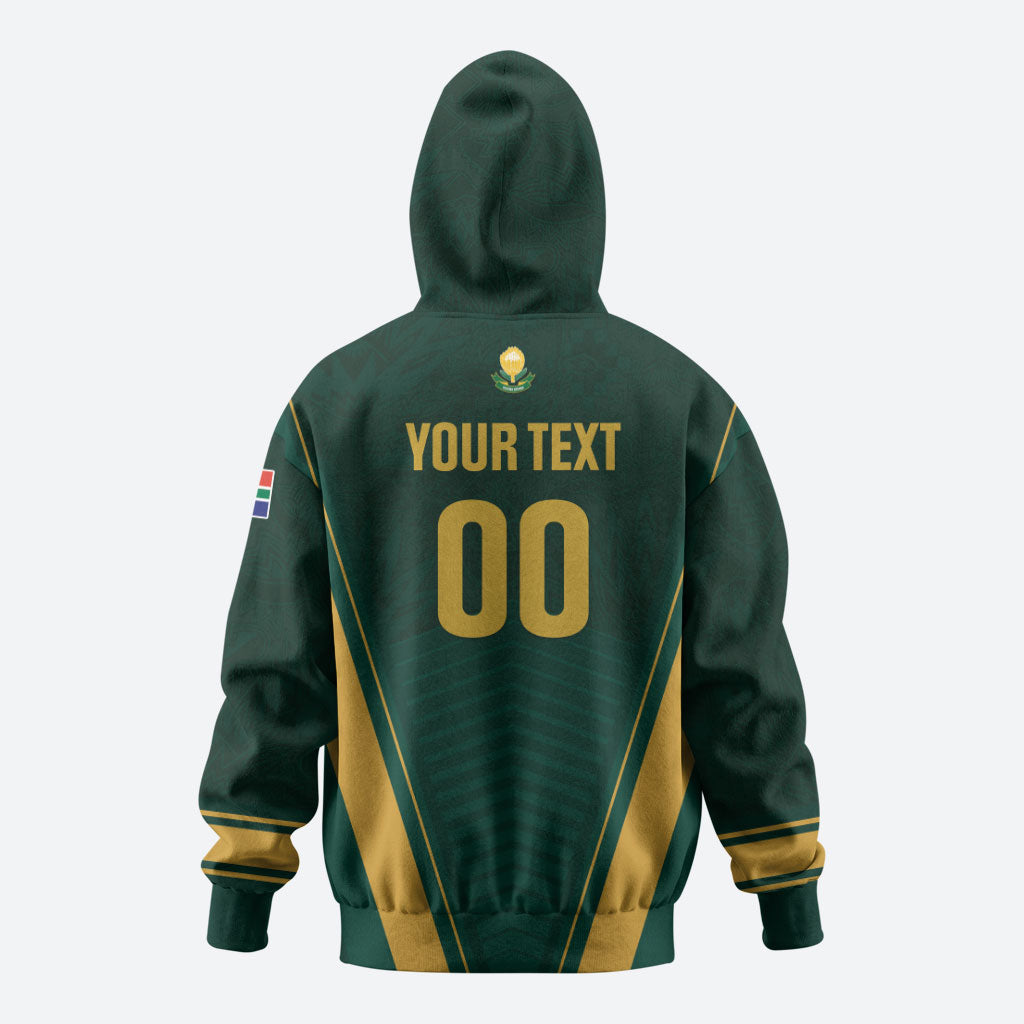 Custom South Africa 2026 World Football Zip Hoodie Bafana Bafana Woza
