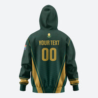 Custom South Africa 2026 World Football Zip Hoodie Bafana Bafana Woza