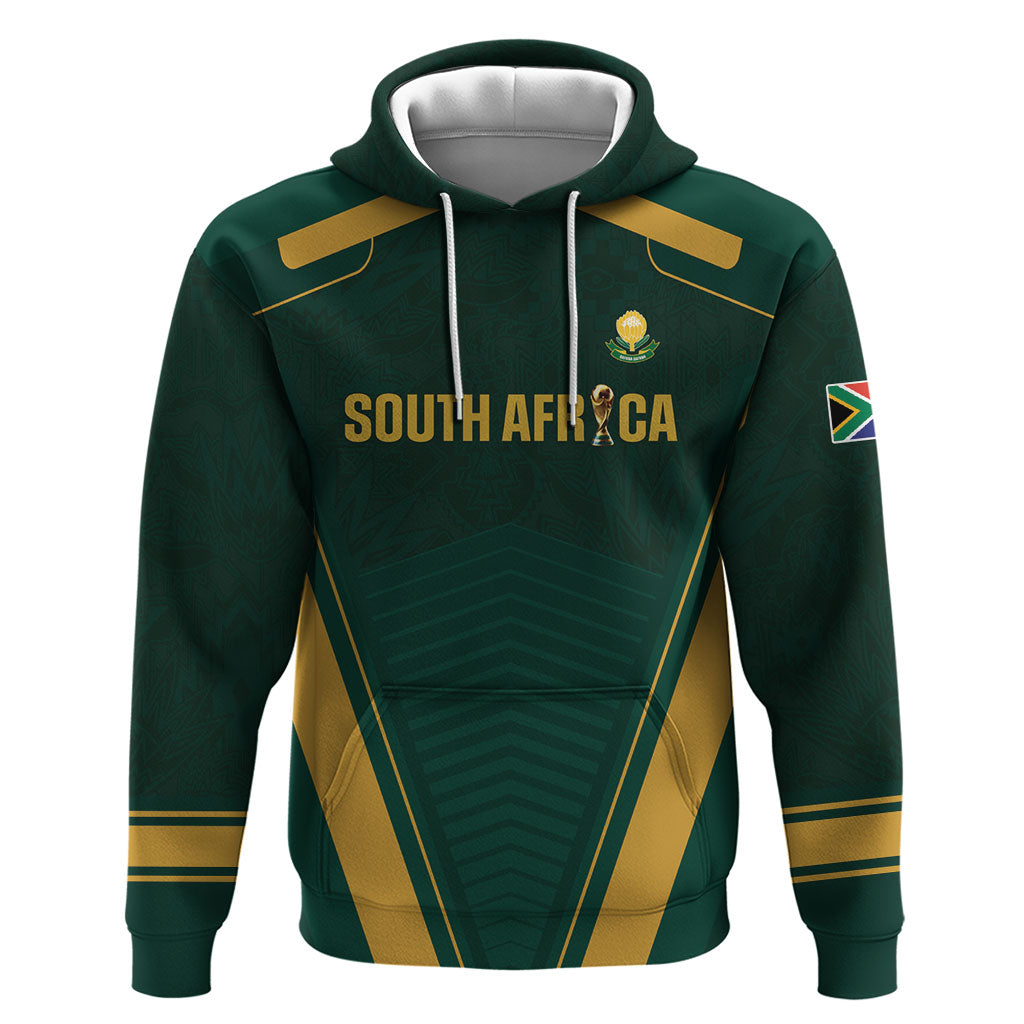 Custom South Africa 2026 World Football Zip Hoodie Bafana Bafana Woza