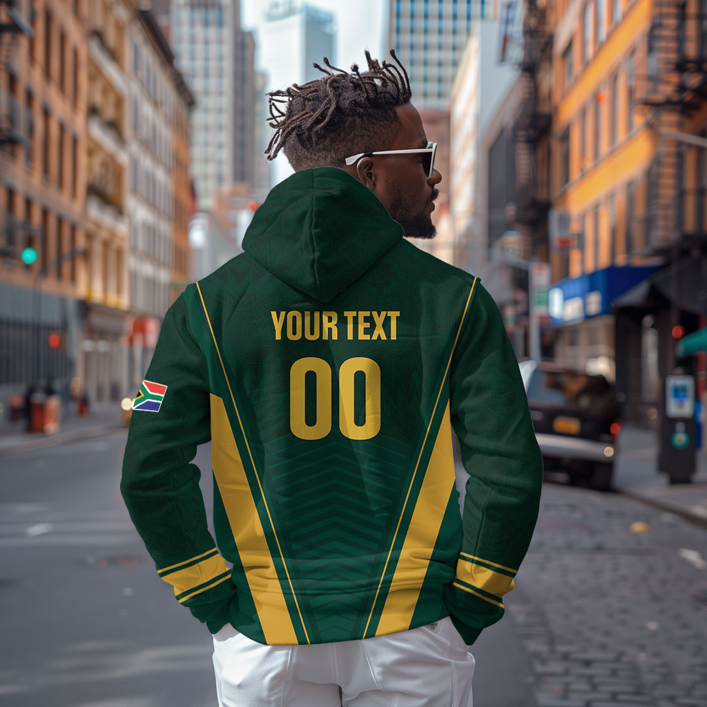 Custom South Africa 2026 World Football Zip Hoodie Bafana Bafana Woza
