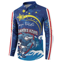 Custom Cape Verde 2026 World Football Button Sweatshirt Blue Sharks Come On
