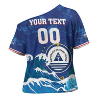 Custom Cape Verde 2026 World Football Cross Shoulder Shirt Blue Sharks Come On