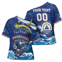 Custom Cape Verde 2026 World Football Cross Shoulder Shirt Blue Sharks Come On