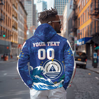 Custom Cape Verde 2026 World Football Hoodie Blue Sharks Come On