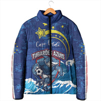 Custom Cape Verde 2026 World Football Padded Jacket Blue Sharks Come On