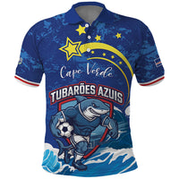 Custom Cape Verde 2026 World Football Polo Shirt Blue Sharks Come On