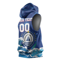 Custom Cape Verde 2026 World Football Sleeveless Hoodie Blue Sharks Come On