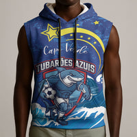 Custom Cape Verde 2026 World Football Sleeveless Hoodie Blue Sharks Come On