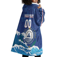 Custom Cape Verde 2026 World Football Wearable Blanket Hoodie Blue Sharks Come On