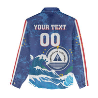Custom Cape Verde 2026 World Football Women Casual Shirt Blue Sharks Come On