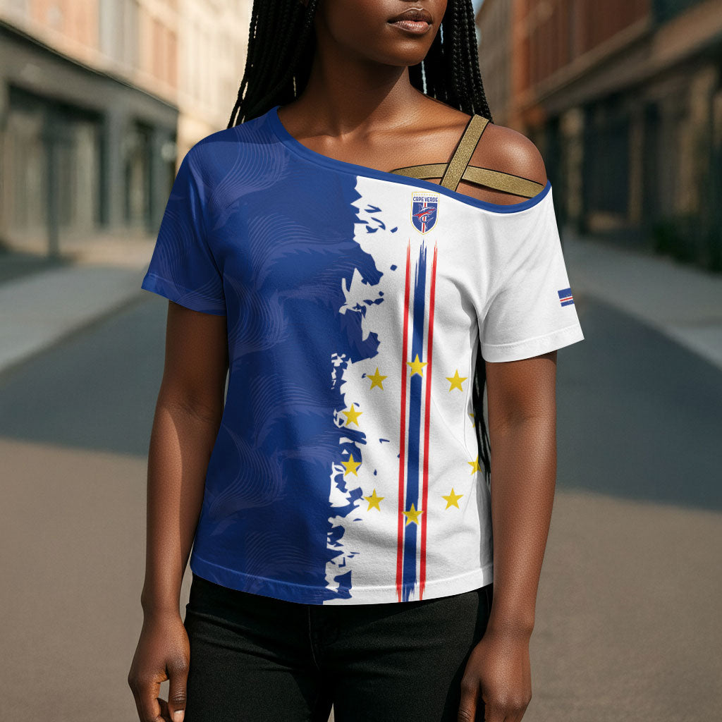 Personalized Cabo Verde 2026 Football Cross Shoulder Shirt Crioulos Make History