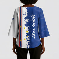 Personalized Cabo Verde 2026 Football Kimono Sleeve Blouse Crioulos Make History