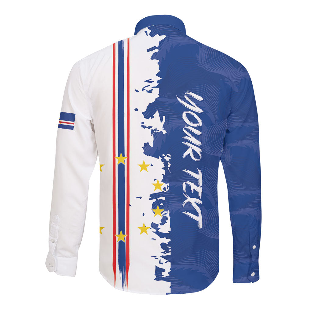 Personalized Cabo Verde 2026 Football Long Sleeve Button Shirt Crioulos Make History