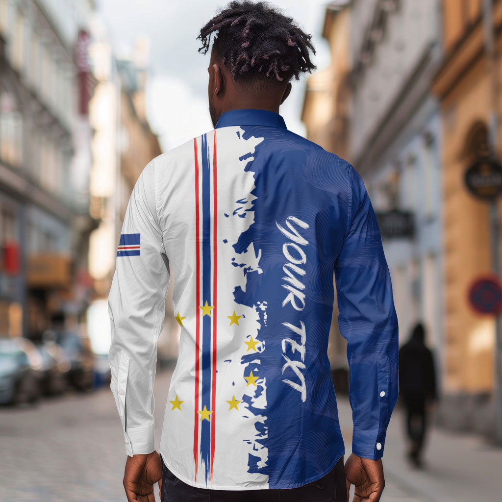 Personalized Cabo Verde 2026 Football Long Sleeve Button Shirt Crioulos Make History