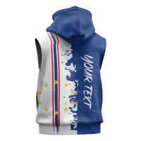 Personalized Cabo Verde 2026 Football Sleeveless Zip Hoodie Crioulos Make History