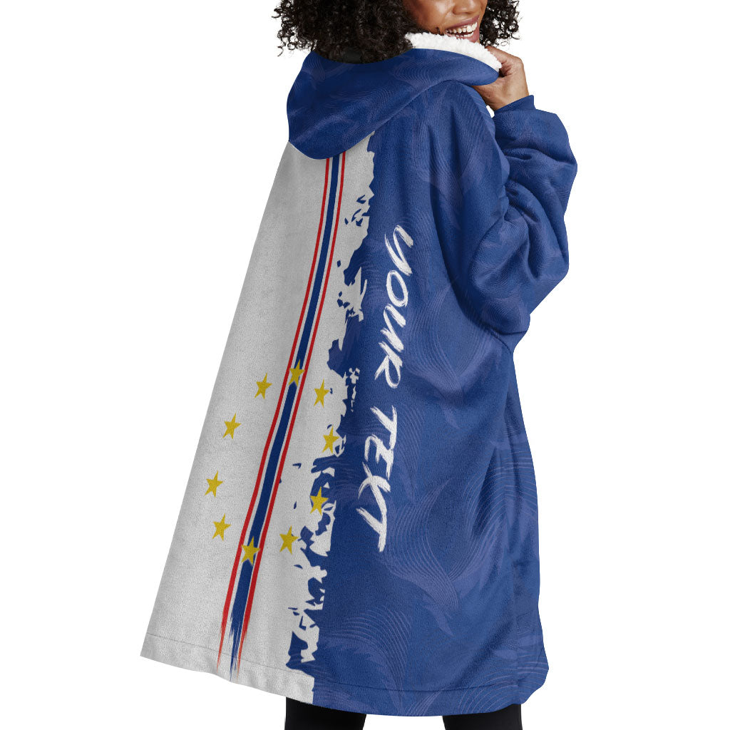 Personalized Cabo Verde 2026 Football Wearable Blanket Hoodie Crioulos Make History
