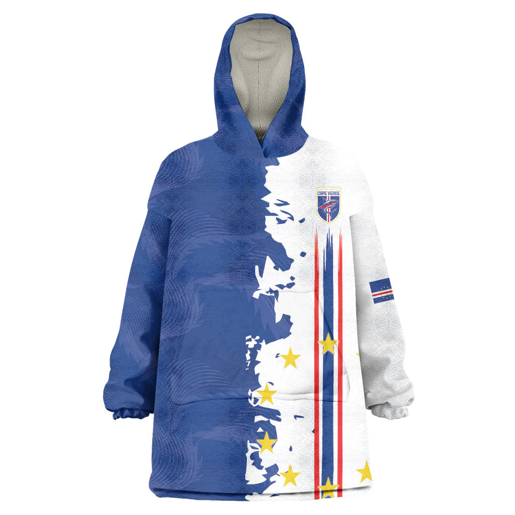 Personalized Cabo Verde 2026 Football Wearable Blanket Hoodie Crioulos Make History